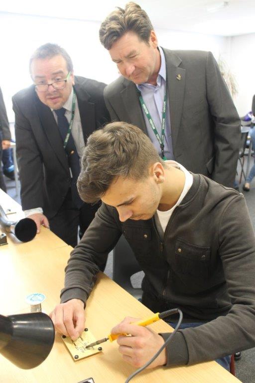 Tony Lockwood and Barry Caesar supporting the next generation of engineers