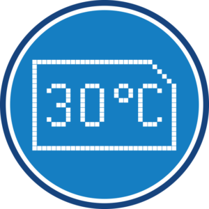 iQ temperature circle icon